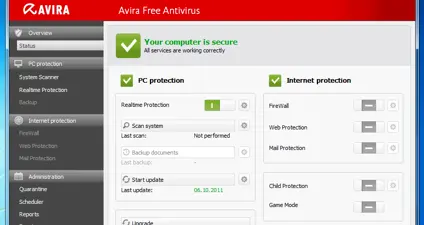 Avira screenshot 1