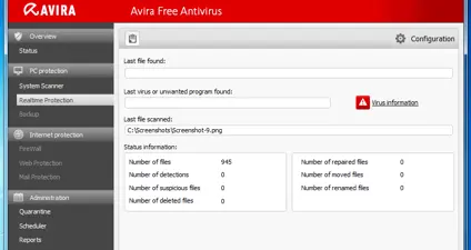 Avira screenshot 3